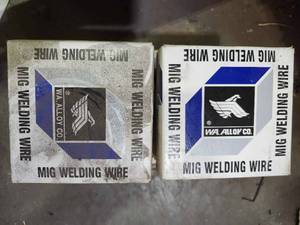 lot 35429 image: WA Alloy Co. MIG Welding Wire Boxes&nbsp