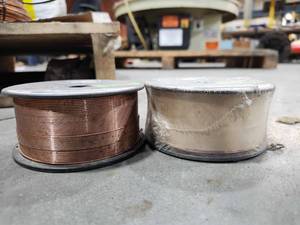 lot 49474 image: Harris 70S6 E70S6F2 Mild Steel Welding Wire - 2 Spools&nbsp
