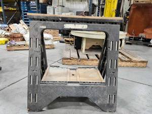 lot 49481 image: (1) Heavy-Duty Industrial Folding Sawhorse