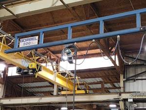 lot 20282 image: Gorbel 500 lbs Capacity Overhead Crane System&nbsp