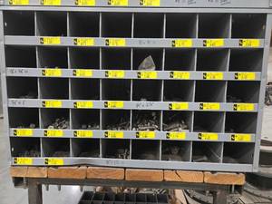lot 34476 image: Industrial Stainless Steel Fastener Storage System&nbsp