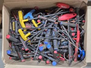 lot 34499 image: Large Lot of Used Allen Hex Keys and Screwdrivers&nbsp&nbsp