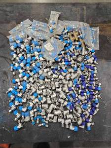 lot 34624 image: Bulk Industrial Stainless Steel Hydraulic Fittings Lot&nbsp