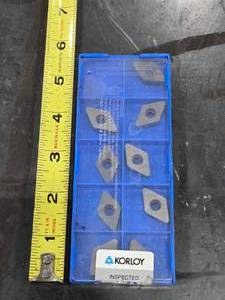 lot 34626 image: Korloy Carbide Insert Set - Diamond Shaped Cutting Tools&nbsp