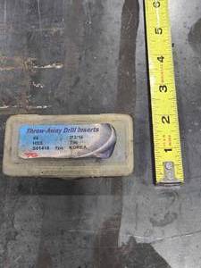 lot 34637 image: YG #4 HSS Throw-Away Drill Insert 2-316 TIN S01418&nbsp&nbsp