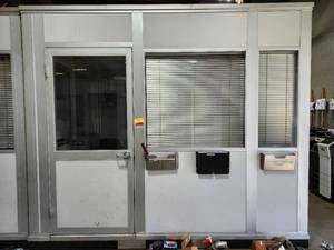 lot 57 image: Modular Office Partition System with Door