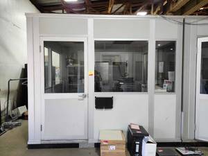 lot 59 image: Modular Office Enclosure with Electrical