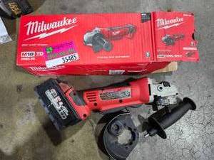 lot 35485 image: Milwaukee M18 4-12 Angle Grinder&nbsp