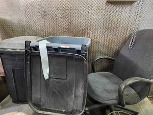 lot 36874 image: Used Office Chair and Storage Bins Set&nbsp