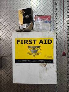 lot 36876 image: Complete Industrial First Aid Cabinet with Supplies&nbsp