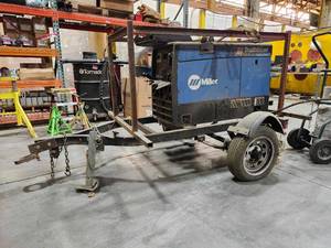 lot 36882 image: Miller Trailblazer 302 Welder Generator with Trailer&nbsp