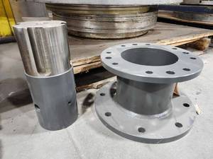 lot 43896 image: Industrial Steel Spool Flange Assembly - Part #1091676&nbsp