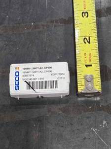 lot 34664 image: SECO 16NR11.5NPT-A2 CP500 Threading Insert&nbsp&nbsp