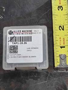 lot 34676 image: Allied Machine T-A Pro Insert TAP1-18.26 - 2 Piece Set&nbsp