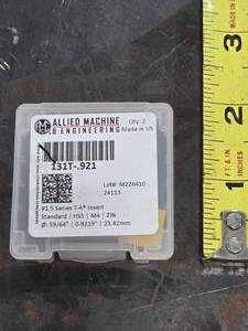 lot 34679 image: Allied Machine HSS Threading Insert 131T-921&nbsp