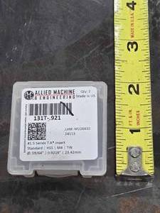 lot 34685 image: Allied Machine T-A HSS Insert 131T-921&nbsp