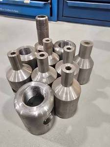 lot 34307 image: Industrial Steel Thread Adapters - Lot of 8