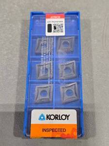 lot 34310 image: Korloy CNMG120408-VP2 Carbide Turning Inserts - 10 Pack