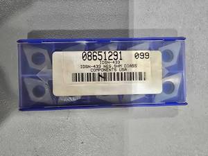 lot 34315 image: IDSN-438 Carbide Cutting Inserts - Set of 10