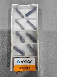 lot 34329 image: Korloy KGMN400-04-T PC5300 Carbide Inserts - 10 Piece Set