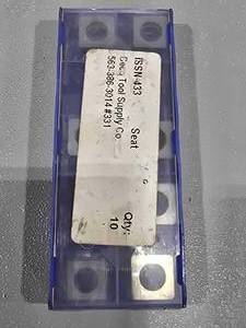 lot 34347 image: ISSN433 Carbide Turning Inserts - Box of 8
