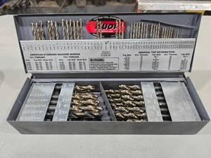 lot 36893 image: Huot 75% Thread Tap and Drill Index Set