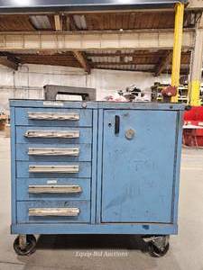 lot 34790 image: Vintage Industrial Tool Cabinet with Contents&nbsp&nbsp