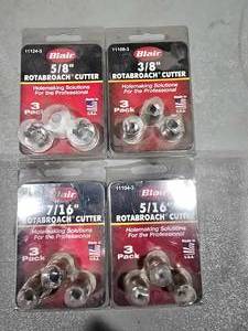 lot 36906 image: (4) Pk of Blair Rotabroach Professional Hole Cutter Set