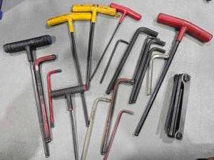 lot 36939 image: Mixed Lot of Allen Wrenches and Hex Keys&nbsp