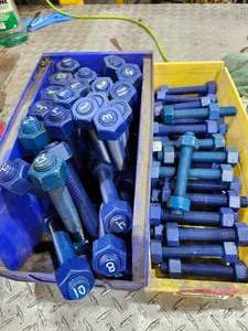 lot 43929 image: Blue Industrial Grade Numbered Bolt Set&nbsp