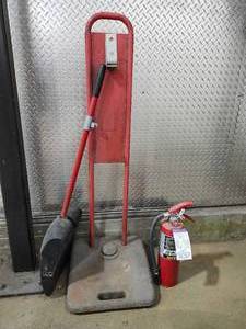 lot 43936 image: Fire Extinguisher Equipment Set with Stand&nbsp