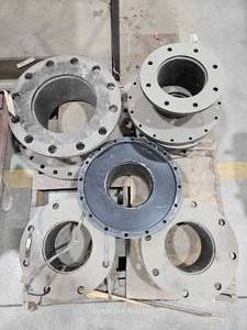 lot 49485 image: Industrial Pipe Flanges - Lot of 5&nbsp