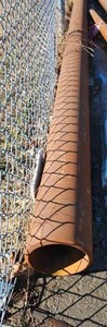 lot 50006 image: (1) 26ft Industrial Steel Pipe - 8.5 inch Diameter