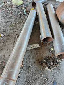 lot 50022 image: (4) Industrial Steel Pipes - Various Sizes&nbsp
