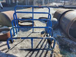 lot 50032 image: Industrial Blue Metal Storage Rack