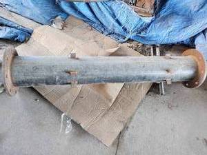 lot 50079 image: Industrial Steel Pipe with Flanged Ends