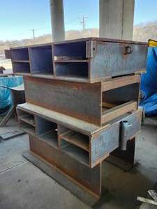 lot 50080 image: Industrial Steel W-Beam Guard Rail Sections&nbsp