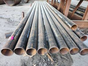 lot 50098 image: (10) 4-inch Industrial Steel Pipes