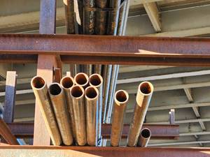 lot 50105 image: (10) Wheatland 2-inch SCH 40 Steel Pipes