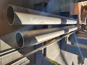 lot 50109 image: 8-inch Industrial Aluminum Tubes - Large Diameter