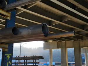 lot 50111 image: Industrial Steel Pipe Lot - Mixed Sizes