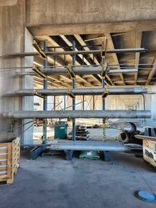 lot 50114 image: Industrial Cantilever Pipe Storage Rack System