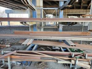 lot 50125 image: Large lot of Steel Square Tubing - 34 inch and 38 inch Flats