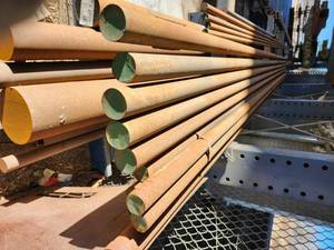 lot 50127 image: Large lot of Industrial Steel Round Bars with Green Coating