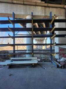 lot 50143 image: Industrial Cantilever Storage Rack System