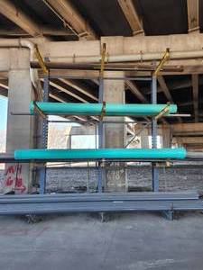 lot 50144 image: Industrial Cantilever Pipe Storage Rack System