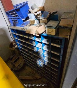 lot 10506 image: Industrial Parts Storage Bin Unit with Hardware Inventory&nbsp