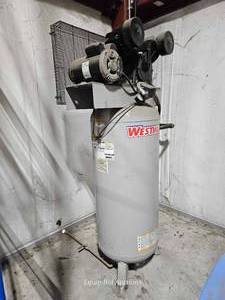 lot 10511 image: Westward 60-Gallon Industrial Air Compressor Model 4ME97