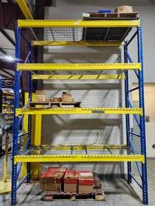 lot 10530 image: 1 Section of Industrial Warehouse Pallet Racking System&nbsp