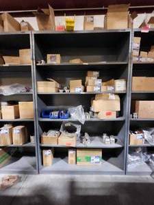 lot 10540 image: (1) 42in Industrial Storage Shelving Unit, Contents Not Included